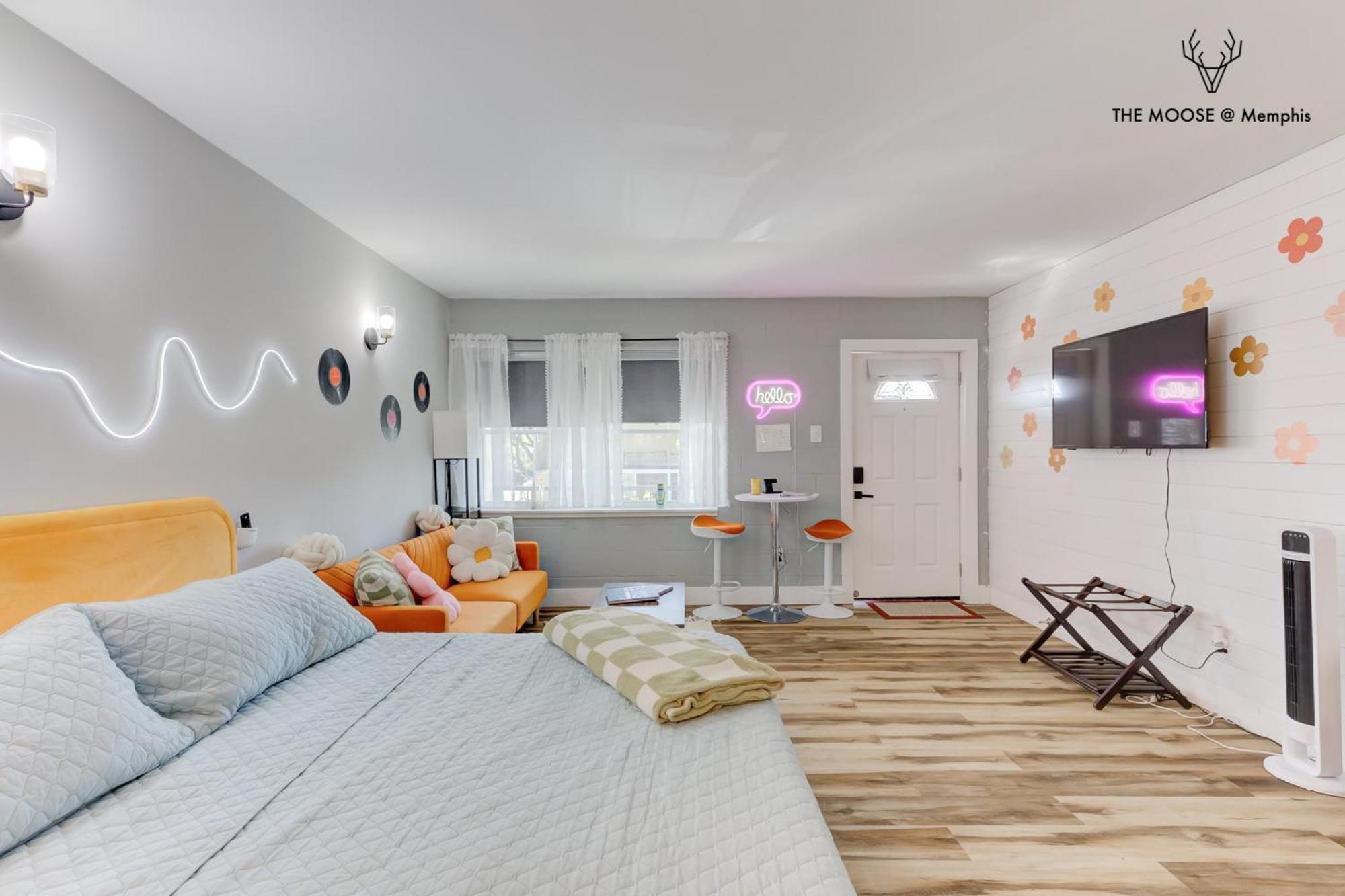 The Moose #10 - Stylish Loft With King Bed, Free Parking & Wi-Fi Apartman Memphis Kültér fotó